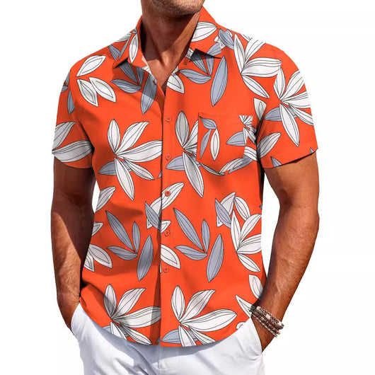 Camisa Hawaiana Hombre Manga Corta - Diseño Versátil y Moderno - Image 7