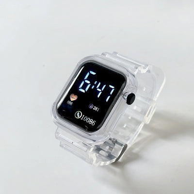 Reloj Digital LED de Pantalla Cuadrada