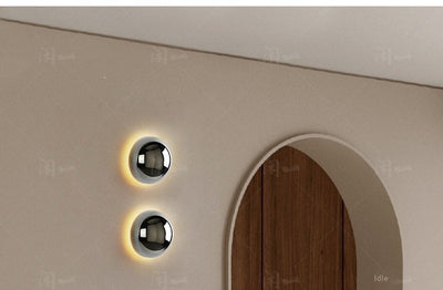 Lámpara Solar de Pared Estilo Nórdico Eclipse para Dormitorio - Image 18