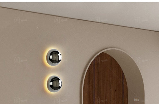 Lámpara Solar de Pared Estilo Nórdico Eclipse para Dormitorio - Image 18