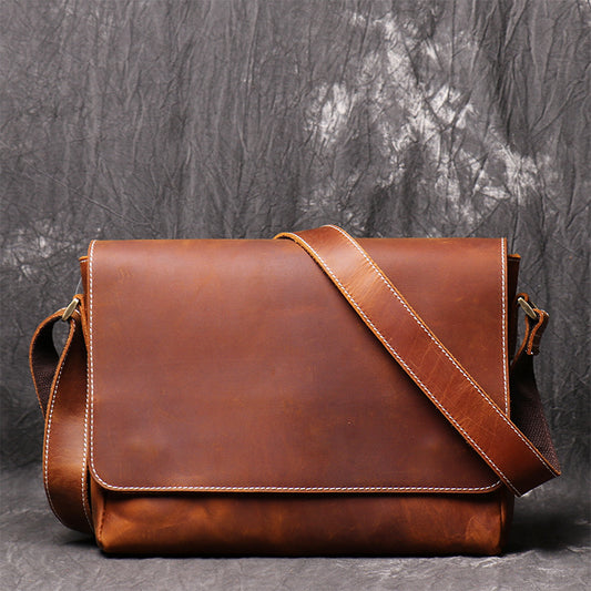 Bolso Bandolera Vintage Artesanal para Hombre