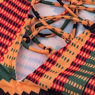 Bikini de Cuerda Estampado Siamés - Image 4