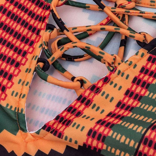 Bikini de Cuerda Estampado Siamés - Image 4