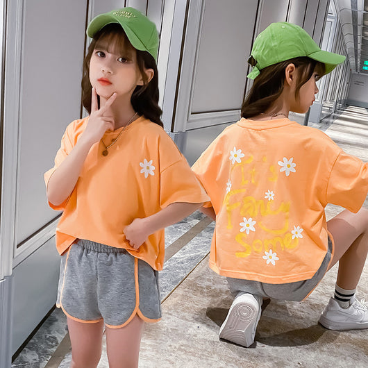 Conjunto Deportivo Niña Crisantemo Espalda - Estilo Coreano Moderno - Image 7