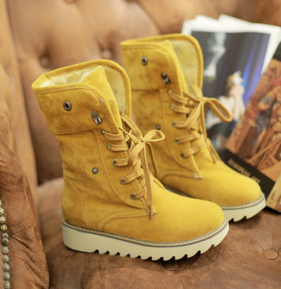 Botas de Nieve Acolchadas con Cordones - Abrigo Total para el Invierno - Image 7