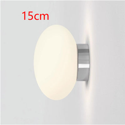 Lámpara de Pared Minimalista Blanca en Vidrio Estilo Hongo - Image 9