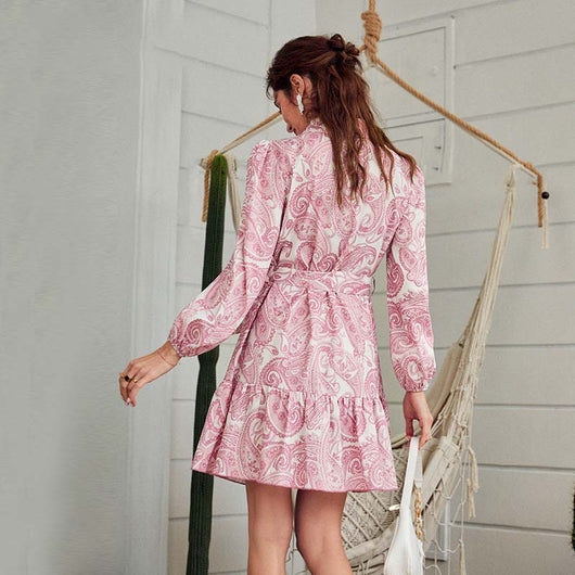 Vestido Camisero Étnico con Estampado Tribal - Image 4