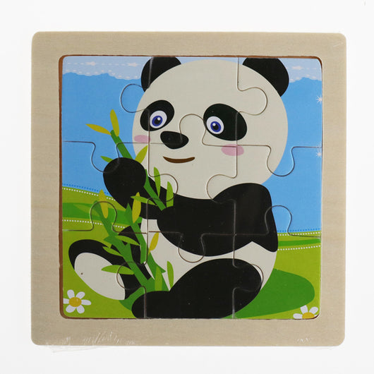 Puzzle de Madera 3D Animales Infantil 9 Piezas con Diseño de Dibujos Animados - Image 13