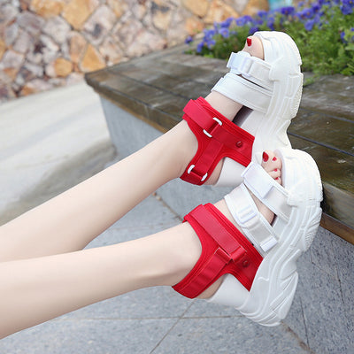 Sandalias Deportivas Cuña para Mujer - Estilo Coreano Verano - Image 5