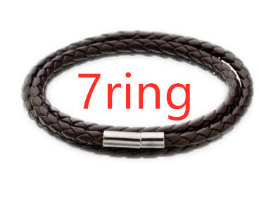 Pulsera de Cuero Trenzado Personalizada para Hombre con Nombre y Acero Inoxidable - Image 43