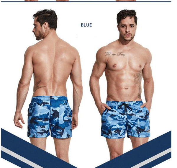 Shorts de Playa Camuflaje Sueltos Secado Rápido para Hombre - Image 5