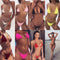 Bikini Bandage Bicolor con Cortes Laterales