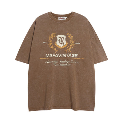 Camiseta Punk con Estampado de Letras para Hombre - Image 2