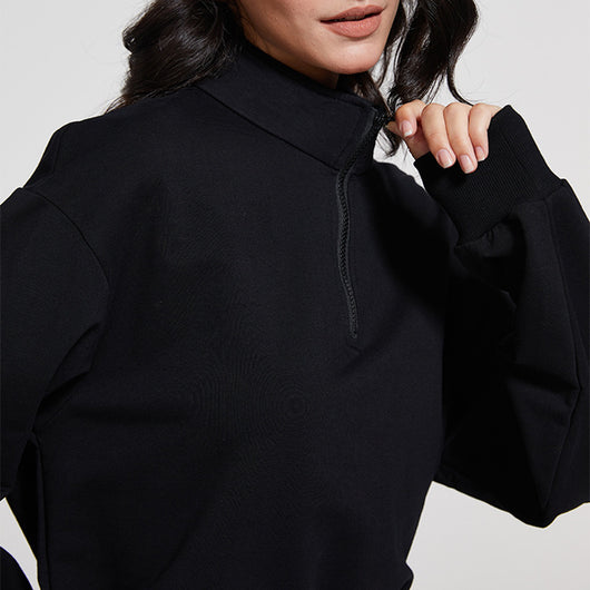 Sudadera Deportiva Cuello Largo para Mujer - Fitness y Entrenamiento - Image 2