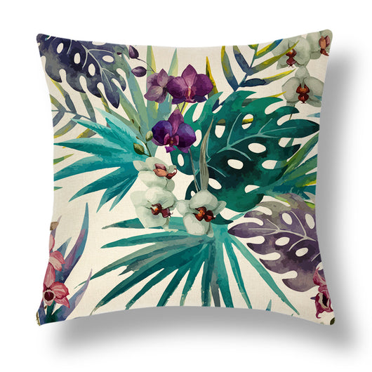 Funda de Almohada Decorativa Serie Tropical en Lino - Image 19