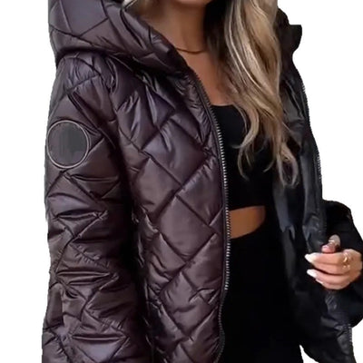 Chaqueta Hoodie Ligera y Cálida para Mujer - Image 3