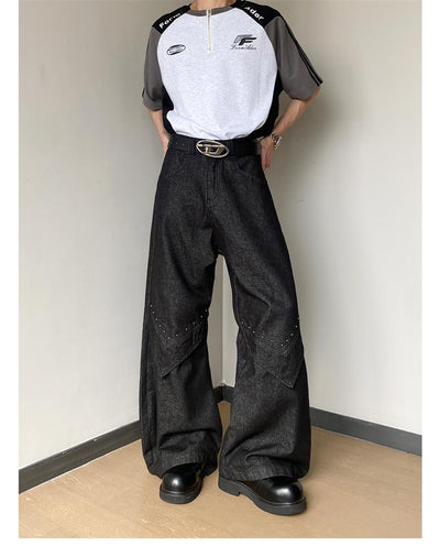 Jeans Estilo Americano con Remaches Machete para Hombre - Image 12