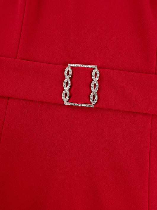 Vestido Elegante de Solapa Corta Estilo Europeo y Americano - Image 11