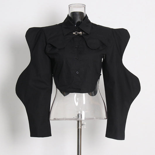 Blusa Sin Mangas Corta de Color Sólido - Estilo Moderno y Versátil - Image 13