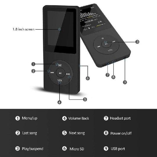 Reproductor MP3/MP4 Portátil con Pantalla 1.8" y Ranura para Tarjeta de Memoria - Image 18