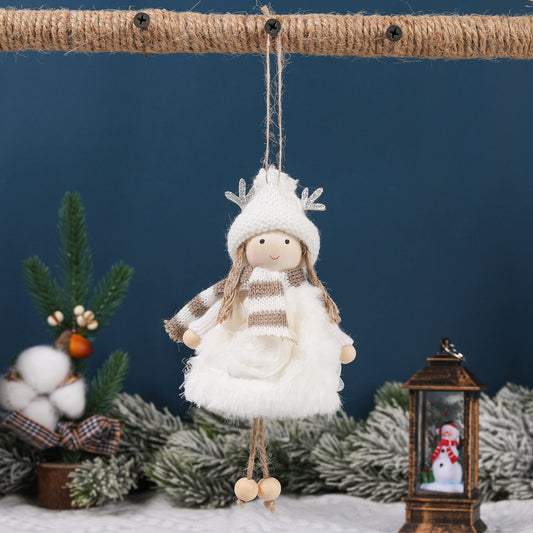 Muñeca Decorativa Navideña con Astas y Alas de Ángel - Image 2