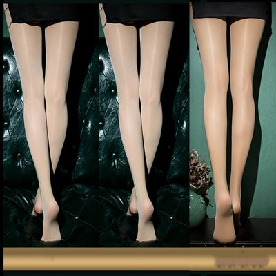 Medias Brillantes Ultrafinas con Bragueta Dorada - Estilo Elegante y Sensual - Image 20