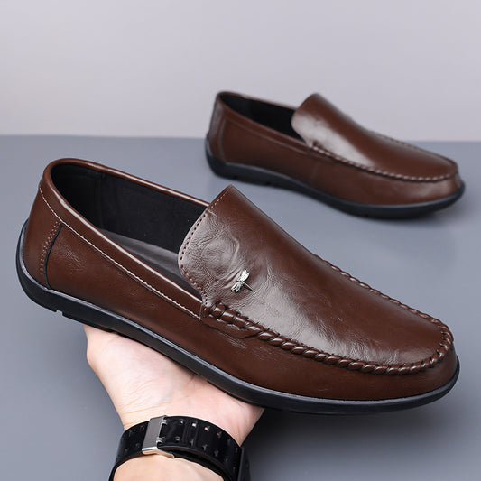 Zapatos Casuales de Cuero Transpirable para Hombre con Suela Suave