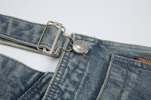 Pantalones Cargo Denim Vintage Lavado Retro Unisex - Image 14