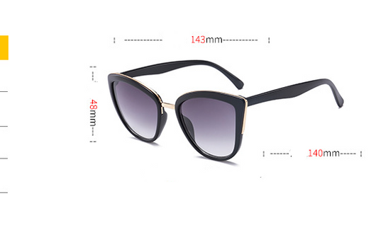 Female cat-eye sunglasses with clear marbled plastic frames, pink mirrored lenses, and gold-tone accents. - Image 9