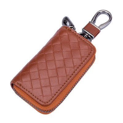 Estuche para Llaves de Cuero Tejido para Hombre - Image 16