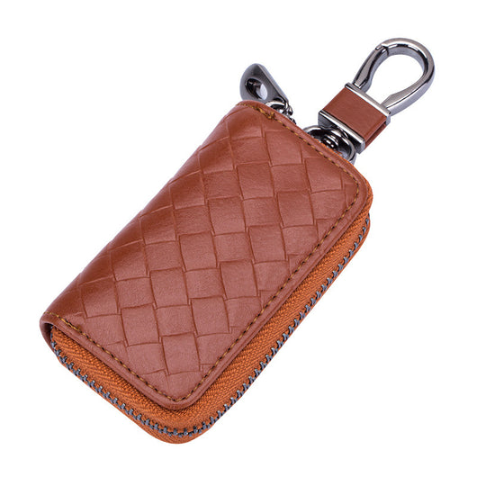 Estuche para Llaves de Cuero Tejido para Hombre - Image 16