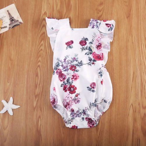Pelele Floral Martina para Bebé Niña - Encaje Bordado Blanco - Image 5