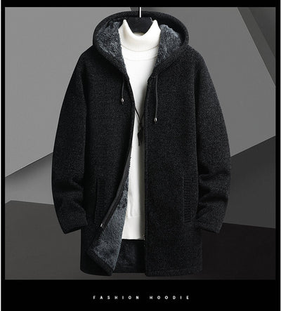 Cardigan Sudadera con Capucha y Forro Polar para Hombre - Abrigo Medio - Image 14