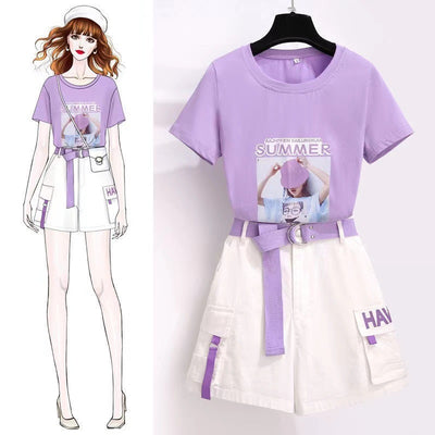 Shorts Casuales Elegantes para Mujer - Conjunto de Dos Piezas - Image 11