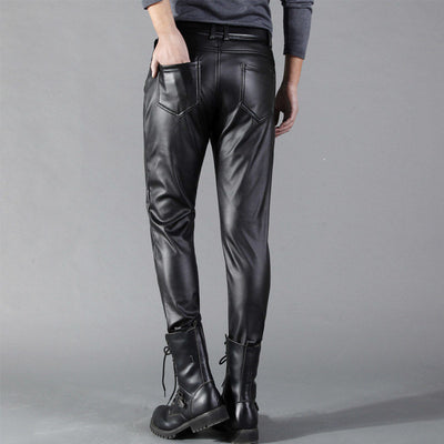 Pantalones Skinny de Cuero Coreano para Hombre con Máximo Estiramiento - Image 4
