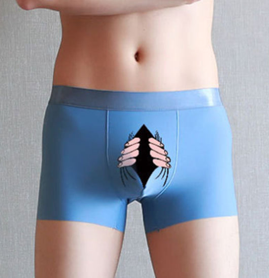 Bóxers para Hombre de Seda de Hielo para Verano - Estilo Simple y Creativo - Image 33