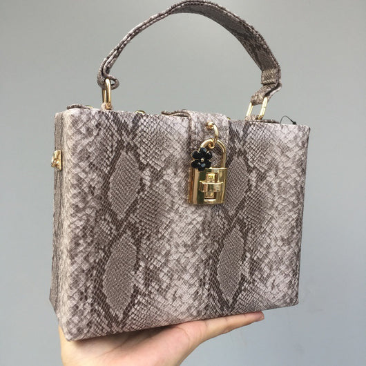Bolso de Cuero Estampado Serpiente para Mujer - Estilo Europeo y Americano - Image 3