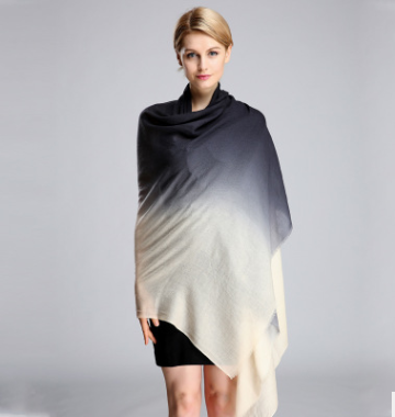 Chal de Cachemira Degradado en Terciopelo - Image 9