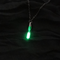 Fashion Time Hourglass Crystal Drift Bottle Pendant Noctilucent Necklace Verde