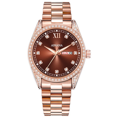 Reloj de Mujer Diamond Disc Cuarzo Serie Log - Image 5