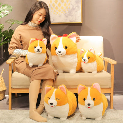 Peluche Corgi Adorable - Juguete de Felpa Suave