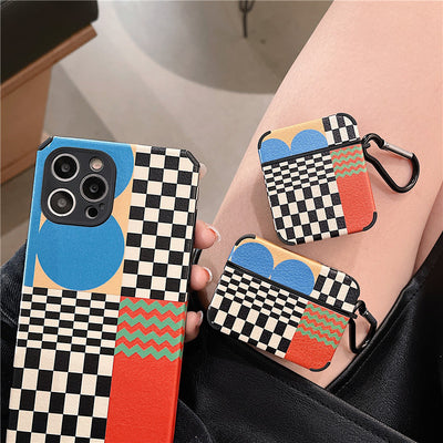 Funda Protectora Retro Cuadros Estilo Coreano - Image 5