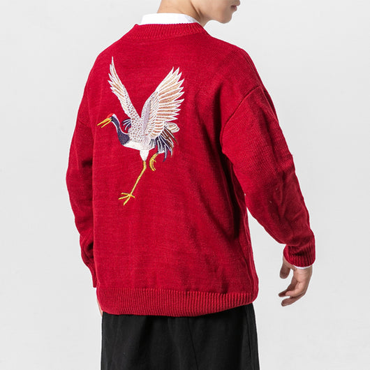Sudadera Suelta con Bordados para Hombre - Image 5
