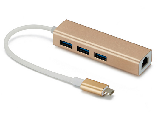 Adaptador Hub USB 3.0 Type-C a RJ45 - Conexión Rápida sin Controladores - Image 5