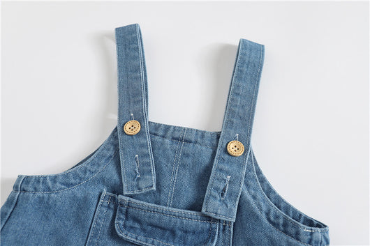 Pantalones de Mezclilla con Tirantes para Niños y Niñas - Image 9