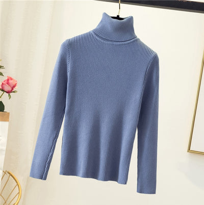Suéter Cuello Alto Ajustado para Mujer - Image 21