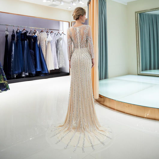 Vestido Fishtail Asimétrico con Escote Único Elegante - Image 8