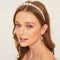 Tiara de Presión Temperamento Princesa - Accesorio de Novia Retro con Red de Hada