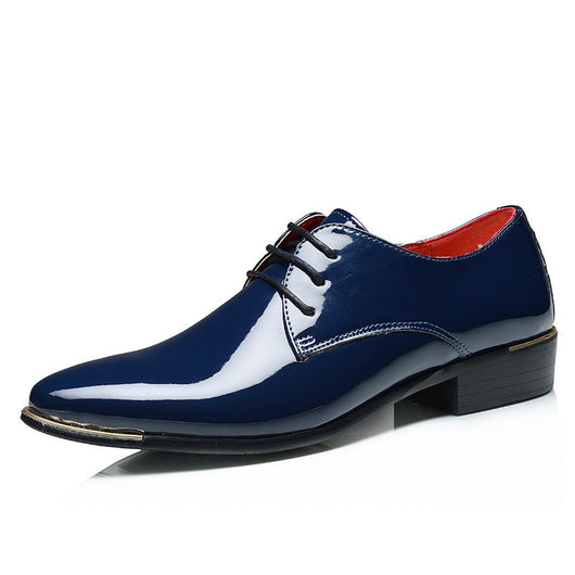 Zapatos de Cuero Ejecutivos Retro con Punta Afilada para Hombre - Image 5