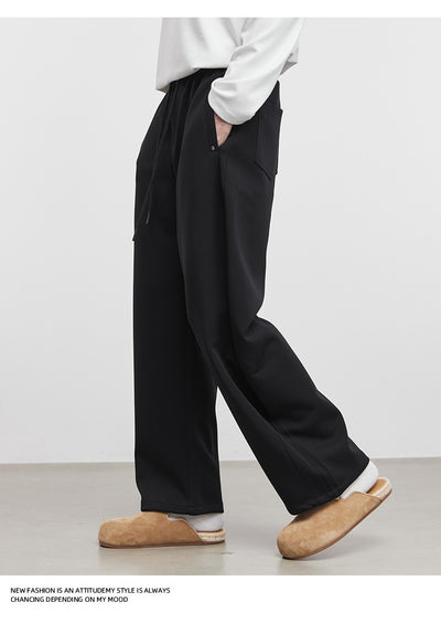Pantalones de Sudadera Rectos Otoño-Invierno Diseño Ancho y Suelto - Image 12